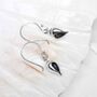Sterling Silver Sea Shell Dangly Earrings, thumbnail 4 of 7