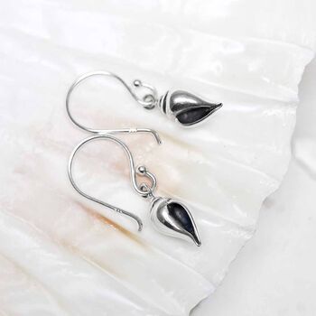 Sterling Silver Sea Shell Dangly Earrings, 4 of 7