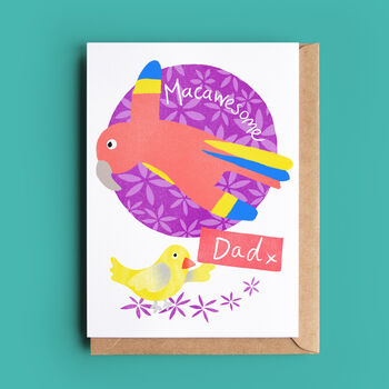 Macaw Card For Dad, Daddy Or Grandad, 2 of 4