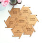 Personalised Wooden Oak Interlocking Jigsaw Coasters, thumbnail 1 of 7