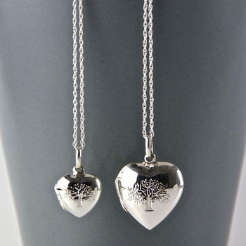 Tree Of Life Heart Locket Necklace, 2 of 9