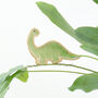 Benjamin Brontosaurus Dinosaur Plant Hugger Decoration | Gift Card | Letterbox Gift, thumbnail 1 of 5