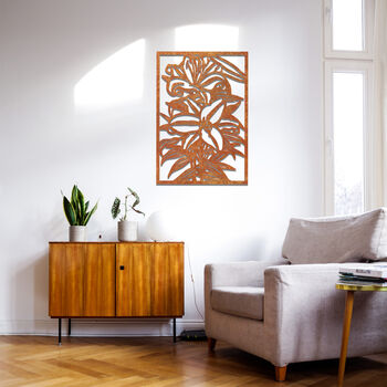 Lustrous Lily Stunning Metal Wall Art For Any Room, 6 of 11