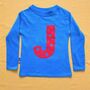 Personalised Initial Letter Kids T Shirt, thumbnail 4 of 4