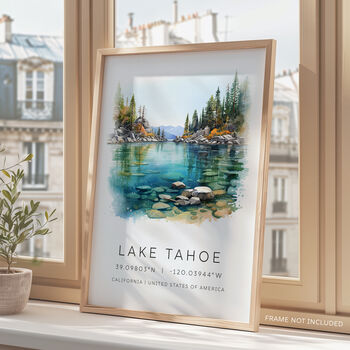 USA Wall Art Travel Prints Of Lake Tahoe California, 2 of 7