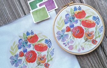 Poppies Embroidery Kit, 2 of 10