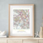 Favourite Football Club Personalised Map Print, thumbnail 8 of 8