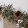 Forest Flurry Winter Pinecone Christmas Garland, thumbnail 2 of 2
