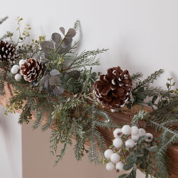 Forest Flurry Winter Pinecone Christmas Garland, 2 of 2