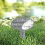 Personalised Feathers Appear Garden Memorial Plaque, thumbnail 1 of 2