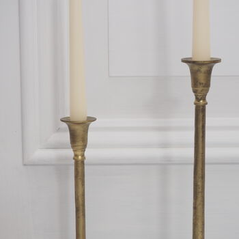 Elegant Brass Candlestick, 5 of 7