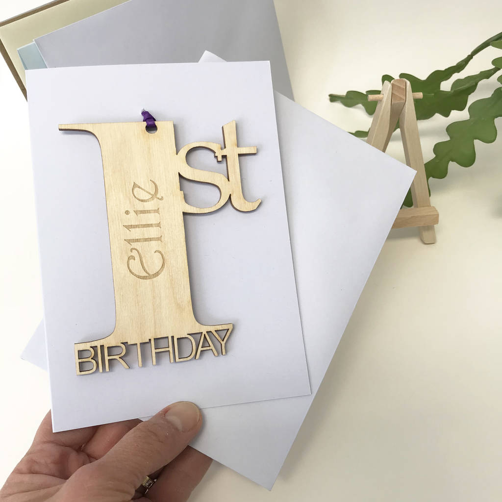 Personalised 1st Birthday Card By Hickory Dickory Designs
