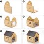 Wooden Pet House With Roof Breathable Crate Kennel, thumbnail 6 of 8