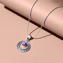 Personalised Birthstone Infinity Sterling Silver Necklace, thumbnail 4 of 12