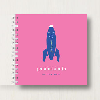 Personalised Kid's Space Rocket Scrapbook Or Album, 10 of 10