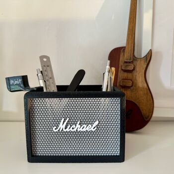 Personalised Marshall Desk Tidy Gift For Guitar Players, 3 of 3