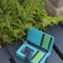 Turquoise Multi Colour Leather Purse Wallet Rfid, thumbnail 8 of 10