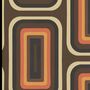 Retro Oblong Wallpaper Brown + Orange, thumbnail 1 of 4