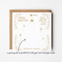 Gold Christmas Tree Scratch Reveal Card Diy Or Pre Printed Message, thumbnail 6 of 6