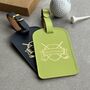 Personalised Father's Day Gift Eco Golf Luggage Colourful Caddy Bag Tag, thumbnail 1 of 4