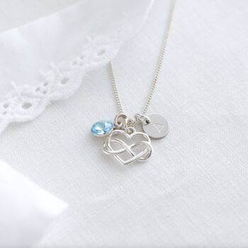Mother Of The Groom Wedding Gift, Sterling Silver Heart Necklace, 2 of 10