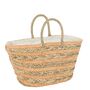 Striped Natural And Orange Plaited Jute Beach Bag, thumbnail 2 of 6