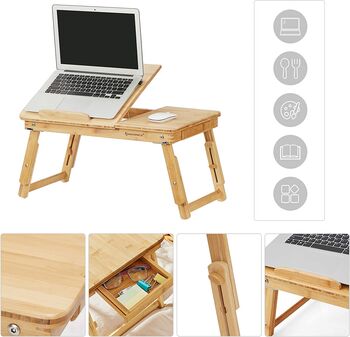 Lap Desk Table Tray With Five Adjustable Tilting Angles, 6 of 8