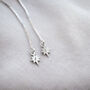 Personalised Sterling Silver Star Threader Earrings, thumbnail 3 of 5