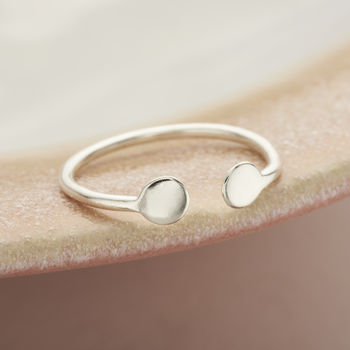 Personalised Disc Open Ring, 4 of 12