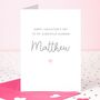 Personalised Husband Valentine's Day Card, thumbnail 1 of 3