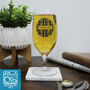 Personalised Barrel Stemmed Beer Glass, thumbnail 2 of 7