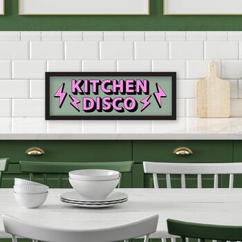 Framed Panoramic Kitchen Disco Print, 5 of 8