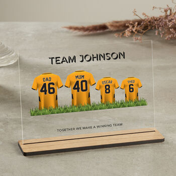 Personalised Family Name Football Shirt Plaque, 7 of 10