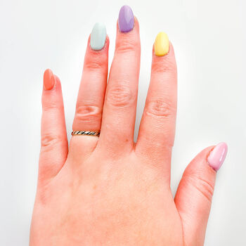 Sterling Silver Rope Design Adjustable Ring, 2 of 4