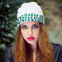 Knitted Beanie Luxe Embellishment Multiple Colours, thumbnail 4 of 4