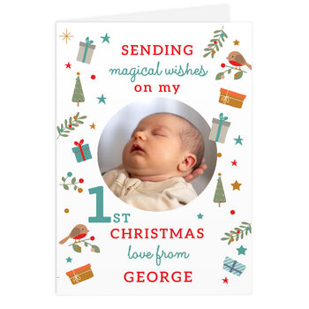 Personalised ‘My 1st Christmas’ Photo Upload Cards – Pack Of 10, 7 of 7