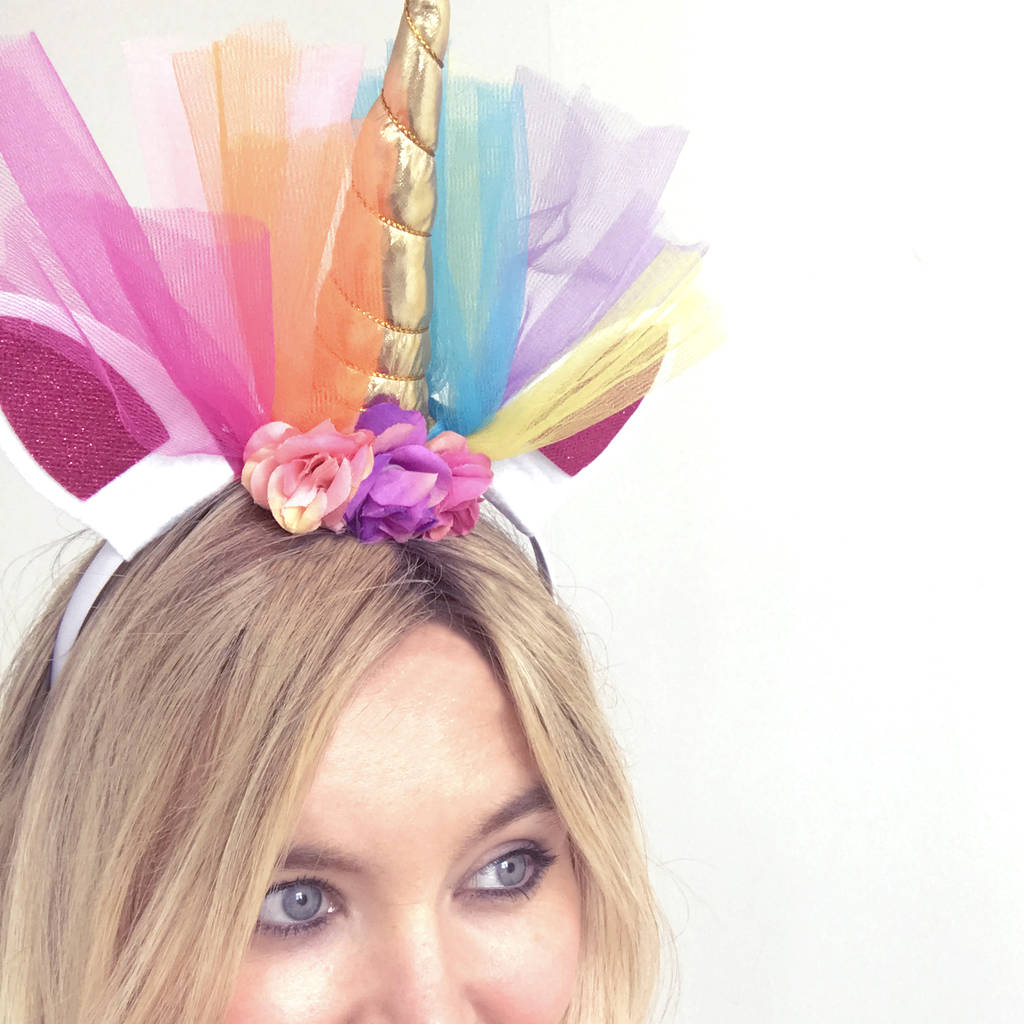 unicorn horn headband tiara by made with love designs ltd ...