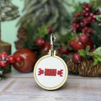 You Crack Me Up! Christmas Mini Matchbox Cross Stitch Kit, 4 of 5