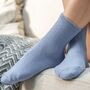 Pure Cashmere Luxury Ankle Socks Ethically Sourced Light Blue, thumbnail 1 of 5