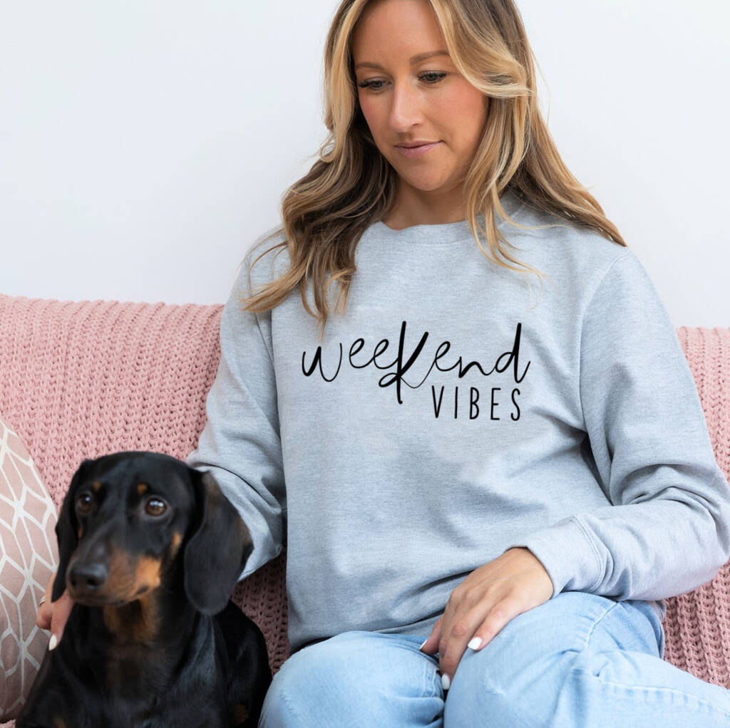 ladies slogan sweatshirt