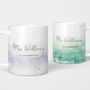 Wedding Mugs Mr Mrs Bride Groom Personalised Gift, thumbnail 1 of 2