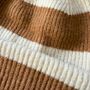 Personalised Initial Striped Beanie Hat, thumbnail 2 of 5