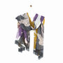 Peony Purple And Mustard Flower Summer Scarf, thumbnail 2 of 12