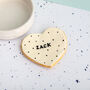Giant Polka Dot Personalised Dog Biscuit Heart, thumbnail 1 of 2