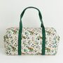 Botanical Pumpkin Ivory Quilted Weekend Bag, thumbnail 1 of 5