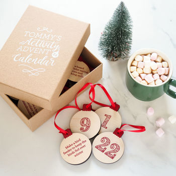Personalised Wooden Activity Advent Calendar, 3 of 5