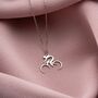 Ride On Spirit Cyclist Bike Necklace, thumbnail 1 of 9