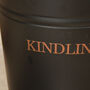 Vintage Style Black And Copper Kindling Bucket, thumbnail 5 of 6