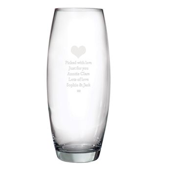 Personalised Heart Vase Gift, 2 of 2