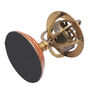 22cm Bronze Armillary Sphere With Wooden Base, thumbnail 4 of 5
